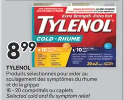 Brunet TYLENOL Produits sélectionnés pour aider au soulagement des symptômes du rhume et de la grippe offer