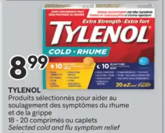 Brunet TYLENOL Produits sélectionnés pour aider au soulagement des symptômes du rhume et de la grippe offer
