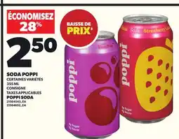Provigo SODA POPPI, 355 ML offer