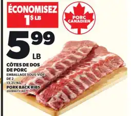 Provigo CÔTES DE DOS DE PORC offer
