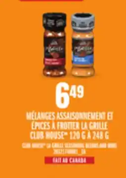 Provigo MÉLANGES ASSAISONNEMENT ET ÉPICES À FROTTER LA GRILLE CLUB HOUSE, 120 G À 248 G offer