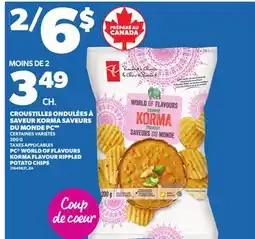 Provigo CROUSTILLES ONDULÉES À SAVEUR KORMA SAVEURS DU MONDE PC, 200 G offer