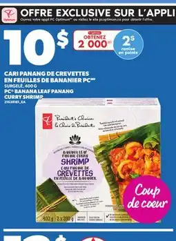 Provigo CARI PANANG DE CREVETTES EN FEUILLES DE BANANIER PC, 400 G offer