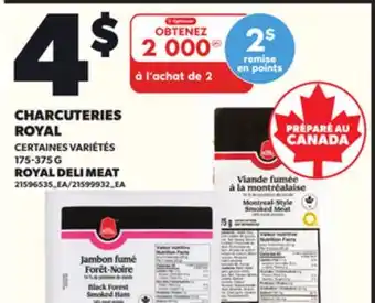 Provigo CHARCUTERIES ROYAL, 175-375 G offer