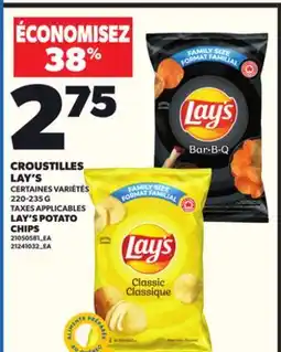 Provigo CROUSTILLES LAY'S, 220-235 G offer