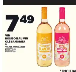 Provigo VIN BOISSON AU VIN OLÉ SANGRITA, 1 L offer