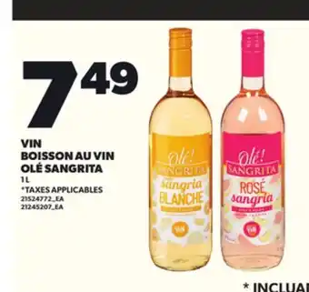 Provigo VIN BOISSON AU VIN OLÉ SANGRITA, 1 L offer