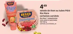 Provigo salade de thon ou tubes Pâté Rio Mare, 100-160 g offer