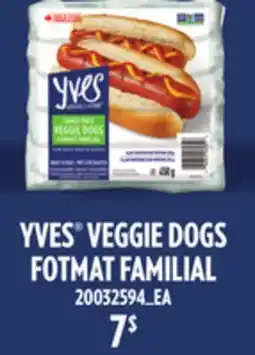 Provigo YVES VEGGIE DOGS FOTMAT FAMILIAL offer