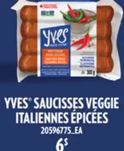 Provigo YVES SAUCISSES VEGGIE ITALIENNES EPICEES offer