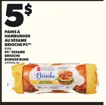 Provigo PAINS A HAMBURGER AU SESAME BRIOCHE PC offer