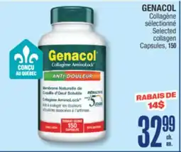 Jean Coutu GENACOL Selected collagen Capsules offer