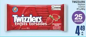 Jean Coutu TWIZZLERS Licorice offer