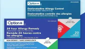 Uniprix OPTION+ Contrôle des allergies Allergy control offer
