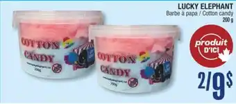 Jean Coutu LUCKY ELEPHANT Cotton candy offer