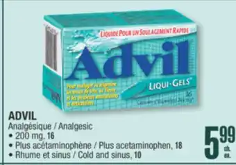 Jean Coutu ADVIL Analgesic offer