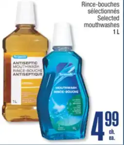 Jean Coutu Selected mouthwashes offer