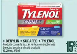 Jean Coutu BENYLIN, SUDAFED, TYLENOL Selected cough and cold products offer