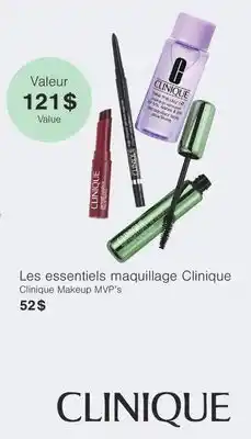 Jean Coutu CLINIQUE Clinique Makeup MVP's offer