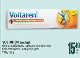 Jean Coutu VOLTAREN Selected topical analgesic gels offer
