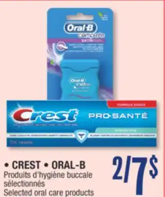 Jean Coutu CREST, ORAL-B Selected oral care products offer