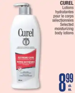 Jean Coutu CUREL Selected moisturizing body lotions offer