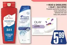 Jean Coutu Head & Shoulders, Olay, Old Spice Selected hair and body care products offer