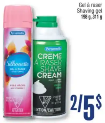 Jean Coutu Personnelle Shaving gel offer