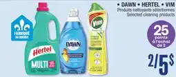Jean Coutu DAWN, HERTEL, VIM Selected cleaning products offer