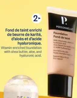 Jean Coutu PERSONNELLE COSMÉTIQUES Foundation offer