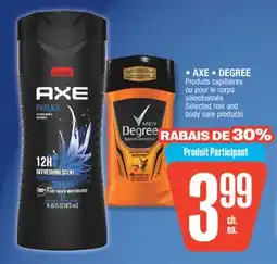 Jean Coutu AXE DEGREE Selected hair and body care products offer