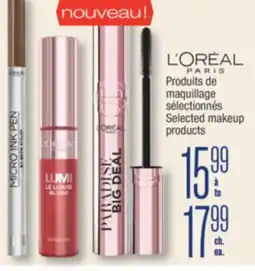 Jean Coutu L'OREAL PARIS Selected makeup products offer