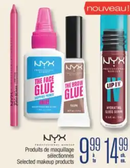 Jean Coutu NYX Selected makeup products offer
