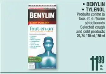 Jean Coutu BENYLIN Selected cough and cold products offer