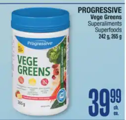 Jean Coutu PROGRESSIVE Vege Greens Superfoods offer