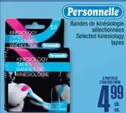 Jean Coutu PERSONELLE Selected kinesiology tapes offer