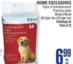 Jean Coutu HOME EXCLUSIVES Training pads offer