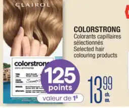 Jean Coutu COLORSTRONG Selected hair colouring products offer