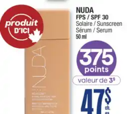 Jean Coutu NUDA FPS / SPF 30 Sunscreen Serum offer