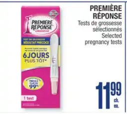 Jean Coutu PREMIÈRE RÉPONSE Selected pregnancy tests offer