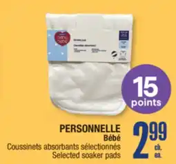 Jean Coutu PERSONNELLE Selected soaker pads offer