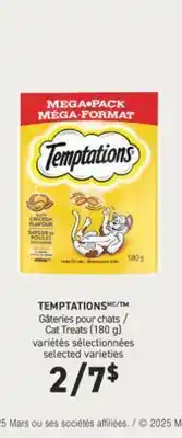 Jean Coutu TEMPTATIONS Cat Treats selected varieties offer