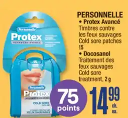 Jean Coutu PERSONNELLE Cold sore patches offer