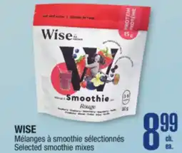 Jean Coutu WISE Selected smoothie mixes offer