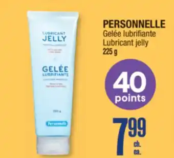 Jean Coutu PERSONNELLE Lubricant jelly offer