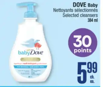 Jean Coutu DOVE Baby Selected cleansers 384 ml offer