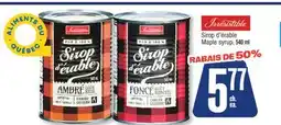 Jean Coutu IRRESISTIBLE Maple syrup offer