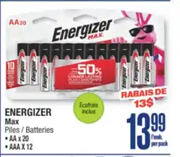 Jean Coutu ENERGIZER Max Batteries offer