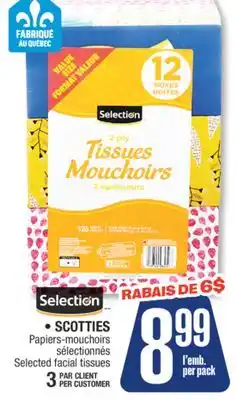 Jean Coutu Selected SCOTTIES facial tissues offer
