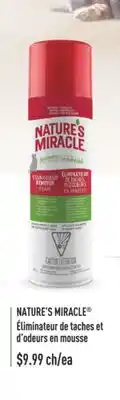 Jean Coutu NATURE'S MIRACLE Éliminateur de taches et d' odeurs en mousse offer